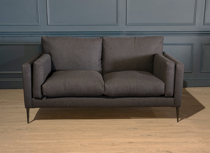 2 Carlton 3 Seater Sofa in House Wool Charcoal Front